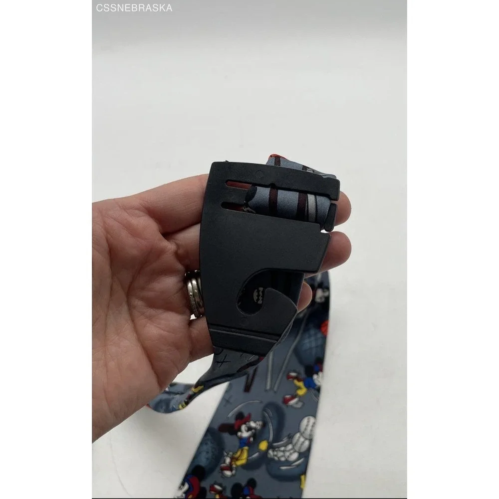 Disney Mickey Unlimited‎ Vintage Mickey Mouse Playing Sports Neck Tie